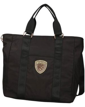 Blauer Tote Bags - Nero