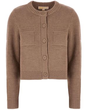 Michael Kors Wollen Cardigan - Bruin