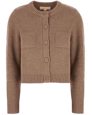 Michael Kors Wollen Cardigan - Bruin