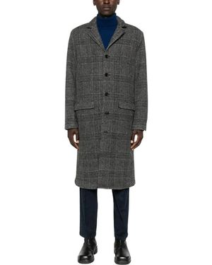 Samsøe & Samsøe Single-Breasted Coats - Grey
