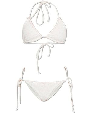 LoveShackFancy Harbor Tweedelig Badpak - Wit