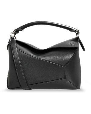 Loewe Kleine Puzzle Edge Tasche - Schwarz