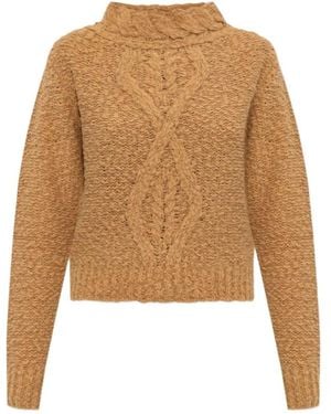 Isabel Marant Zijde & Nylon Trui - Naturel