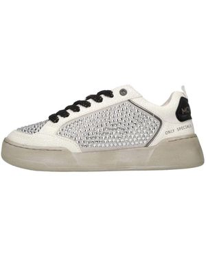 MonoWay Schoenen ,Grijs ,Leer Megan Sneaker - Wit
