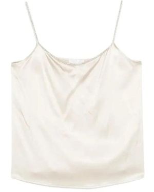 Panicale Sleeveless Tops - White