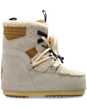 Moncler Icon Low Snow Boot - Grau