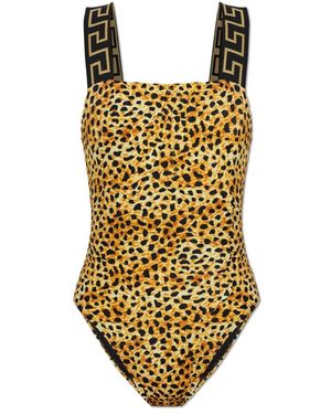 Versace Badmode ,Geel ,One-Piece Badpak - Metallic