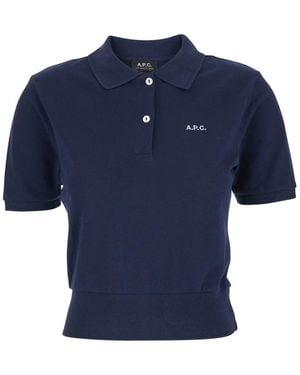 A.P.C. Polo Shirts - Blue