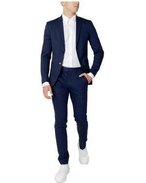 Jack & Jones Single Breasted Suits - Blue