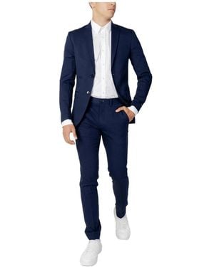 Jack & Jones Single Breasted Suits - Blue