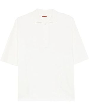Barena Tops ,Wit ,Polo Mezza Manica Con Colletto