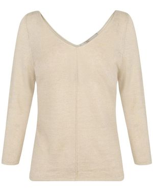 Cortana V-Neck Knitwear - Bianco