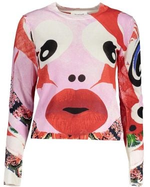 Desigual Round-Neck Knitwear - Red