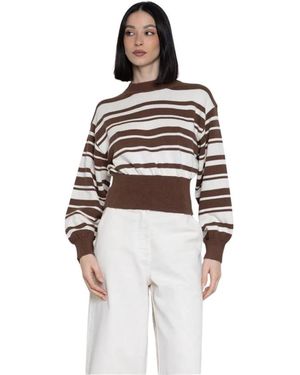 Kaos Round-Neck Knitwear - Bianco