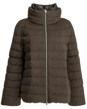 Herno Jassen ,Bruin ,Polyester Resort Donsjack
