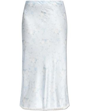 LoveShackFancy Kalo Skirt - Blauw