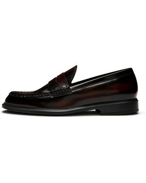 Isabel Bernard Schoenen ,Rood ,Leer Vendôme Blandine Loafers - Zwart