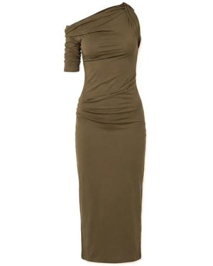 Jacquemus Kleedjes ,Groen ,Leer La Robe Drapeado