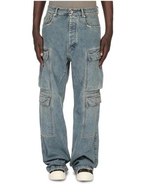 Rick Owens Rechte Jeans - Blauw