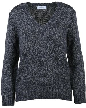 Gran Sasso V-Neck Knitwear - Black