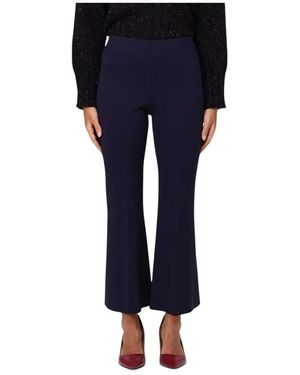Liviana Conti Cropped Trousers - Blauw