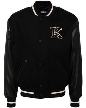 Karl Lagerfeld Bomber Jackets - Black