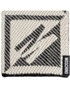 Moschino Accessoires ,Logo Sjaal - Metallic