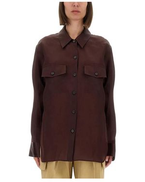 KHAITE Shirts - Marrón