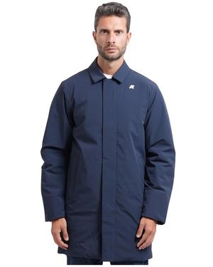 K-Way Single-Breasted Coats - Azul