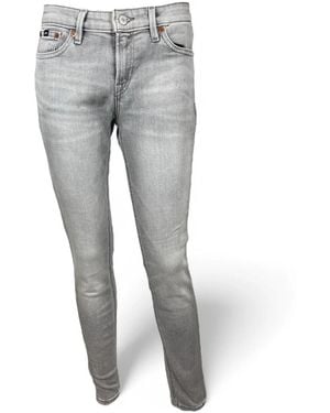 Denham Skinny Fit Comfort Stretch Jeans - Grau
