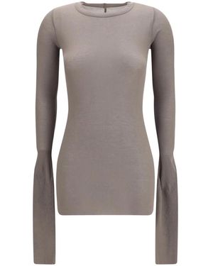 Rick Owens Round-Neck Knitwear - Marrone