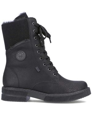 Rieker Lace-Up Boots - Black