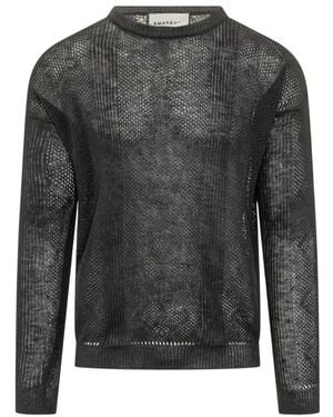 Amaranto Round-Neck Knitwear - Grey