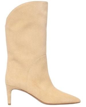 Paris Texas Heeled Boots - Natural