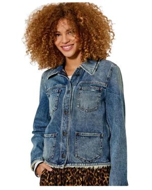 Five Jeans Jassen ,Blauw ,Denim Vesten
