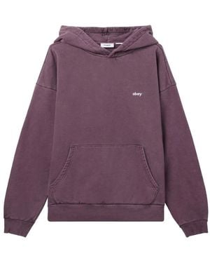 Obey Pigment Extra Schwere Hoodie Kollektion - Lila