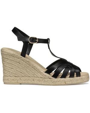 Geox D Gelsa Wedge Espadrilles - Schwarz