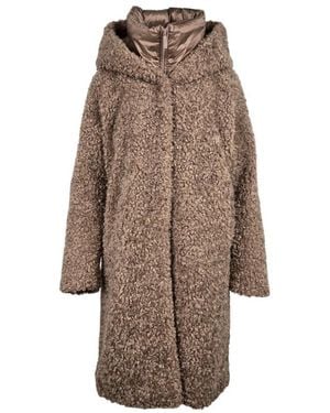 Bomboogie Single-Breasted Coats - Marrón
