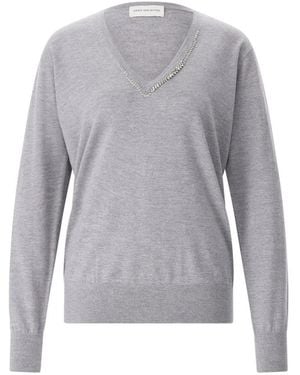 Dries Van Noten V-Neck Knitwear - Grey