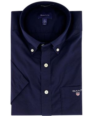 GANT Short Sleeve Shirts - Blauw