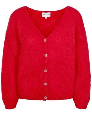 American Dreams Truien & Vesten ,Rood ,Wol Cornelia Ls Cardigan