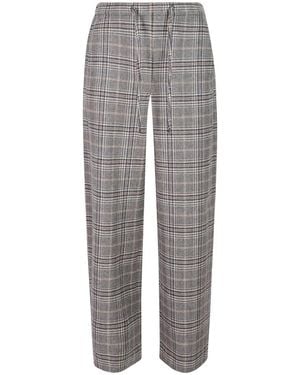 Max Mara Broeken ,Grijs ,Leer S Pantalon