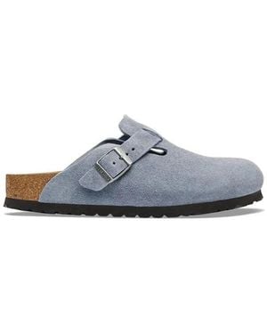 Birkenstock Boston Suede Leather - Blauw