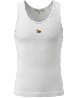 Maison Kitsuné Sleeveless Tops - Grey