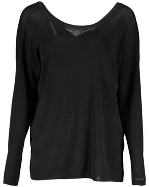 GANT V-Neck Knitwear - Black