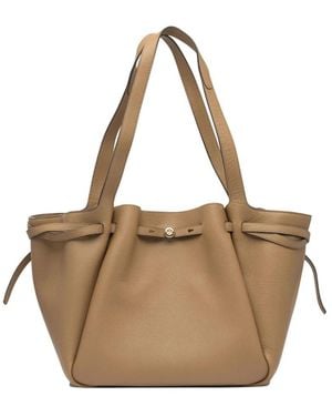 Tory Burch Romy Leren Tote Bag - Bruin