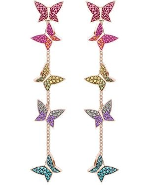 Swarovski Lilia Hängerohrringe - Pink