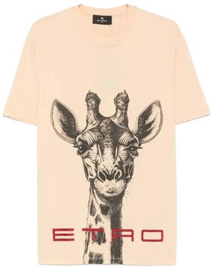 Etro Tops ,T-Shirt - Naturel