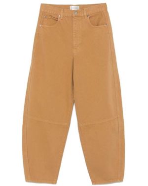 FRAME Braune Wide Leg Jeans