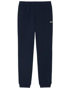 Lacoste Broeken ,Blauw ,Katoen Tapered Fit Fleece Trainingsbroeken